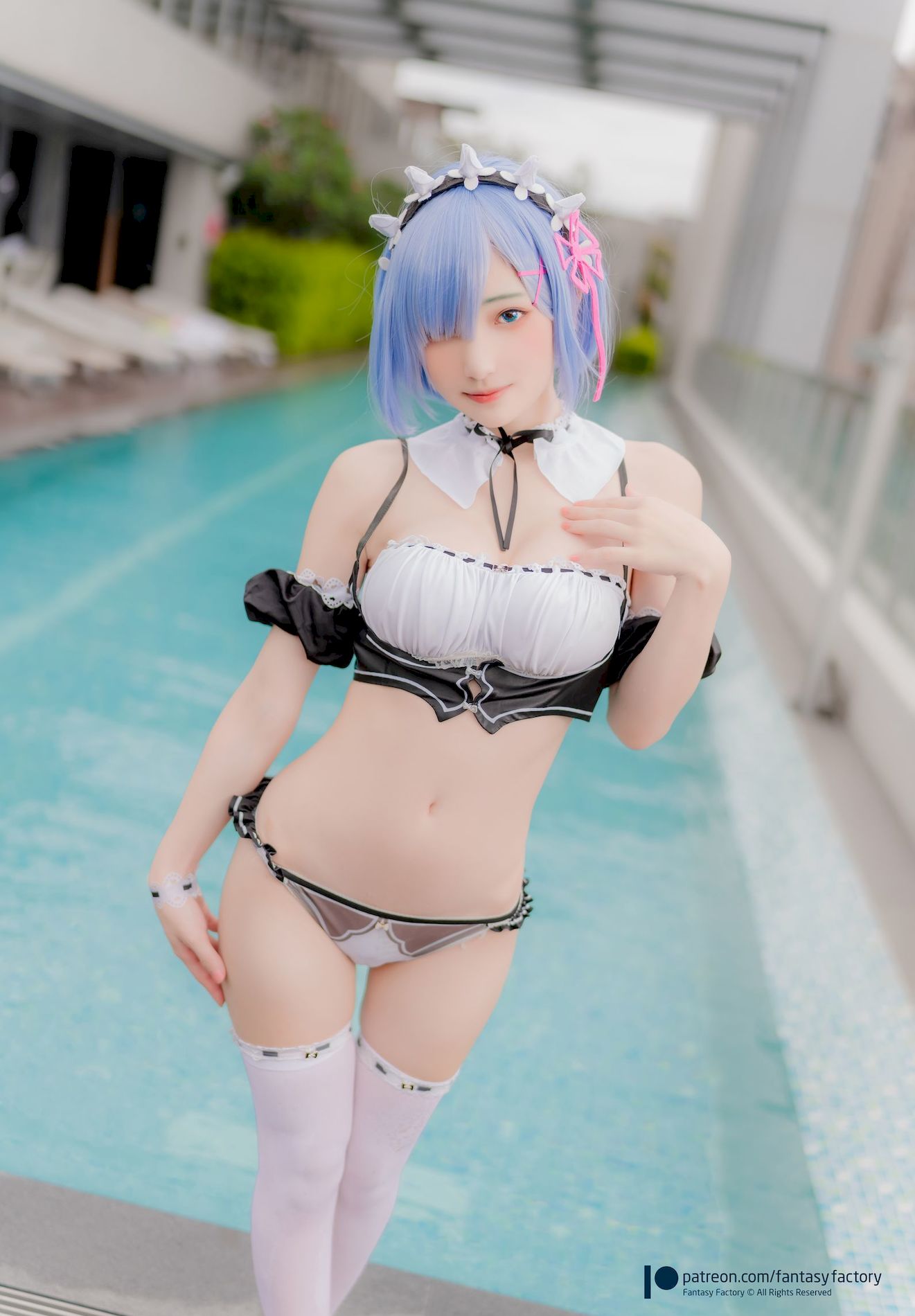 FantasyStoryͼ] ߻ͼ СDing Rem 2020.08 ķӾװ coserͼ swimsuit ģ P.1 